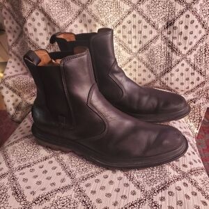 Sorel Men's Dark Leather Ankle Boots